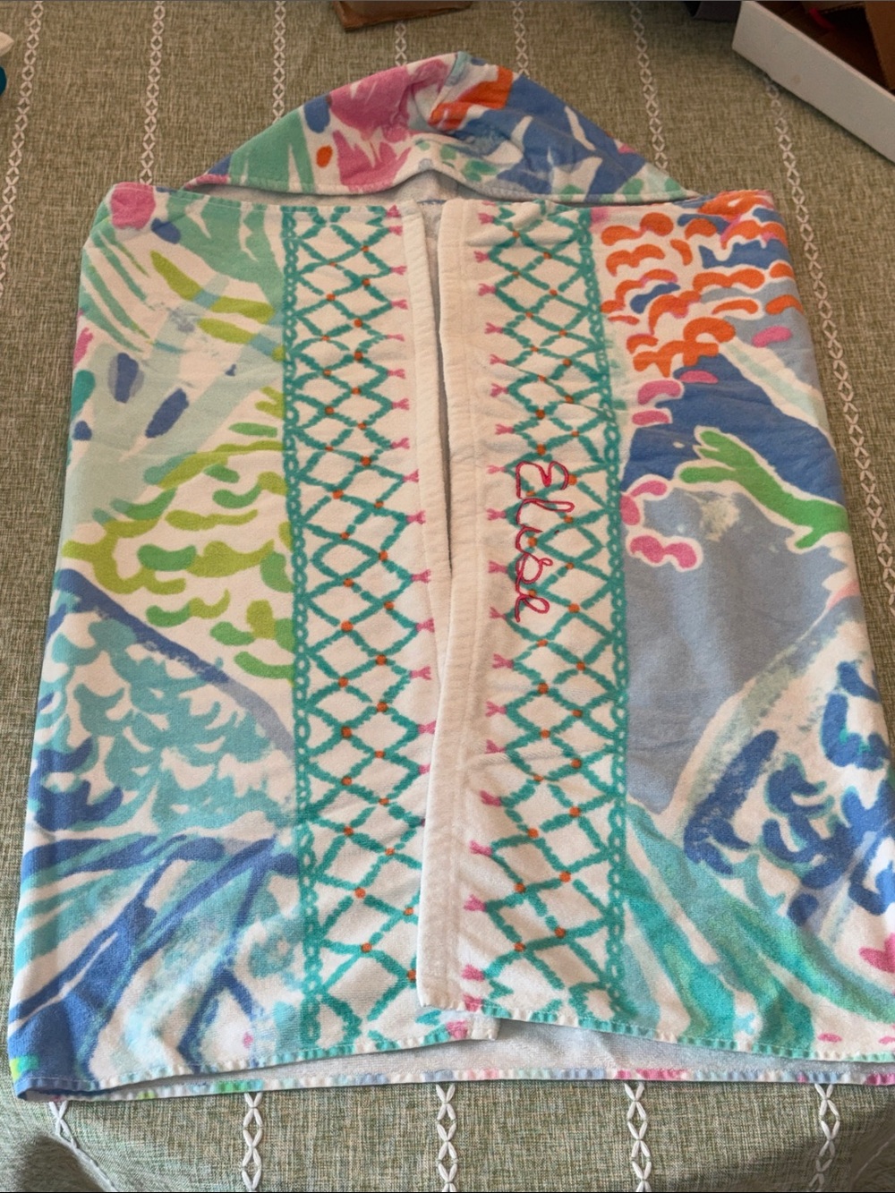 Kids Lilly Pulitzer Hooded Towel- Elise